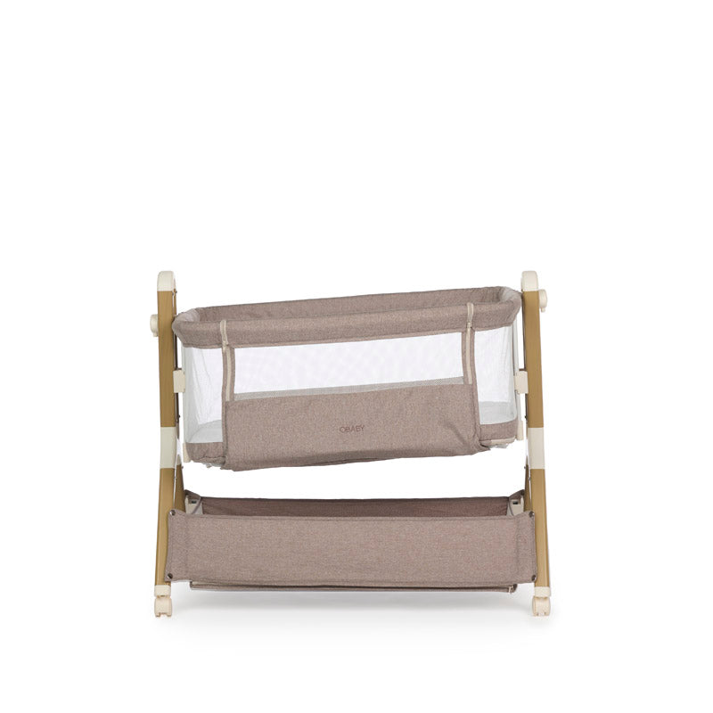Obaby Cloud Bedside Crib - Nutmeg