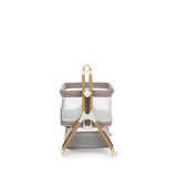 Obaby Cloud Bedside Crib - Nutmeg