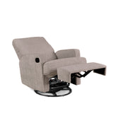 Obaby Madison Glider Recliner Chair – Chenille Mushroom