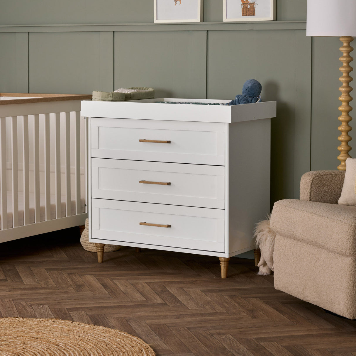 Obaby Orla 2 Piece Room Set - White with Oak