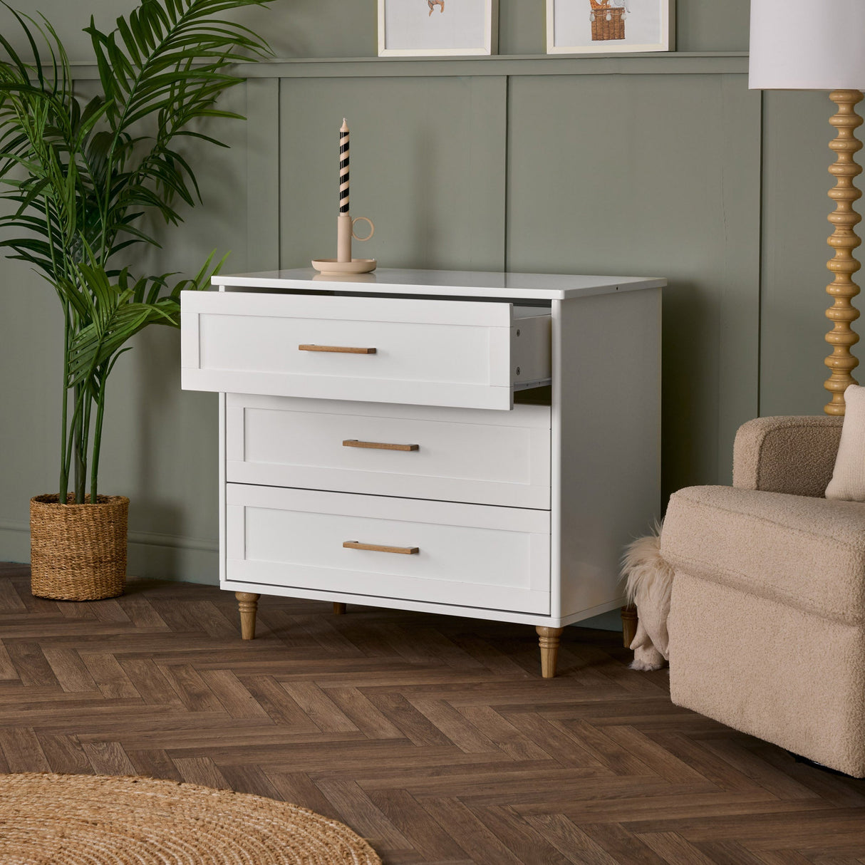 Obaby Orla Changing Unit - White with Oak