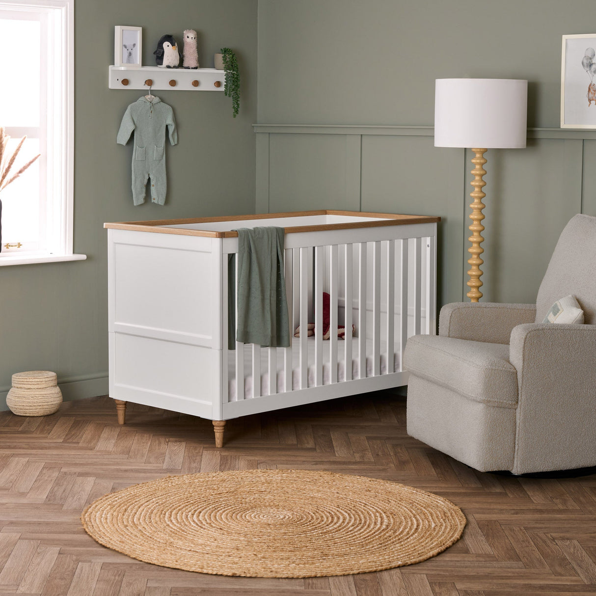 Obaby Orla 2 Piece Room Set - White with Oak