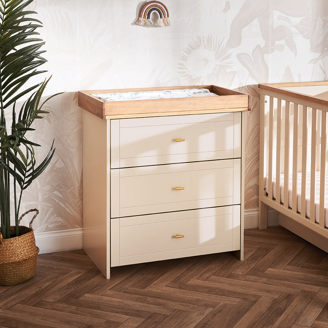 Obaby Evie 3 Piece Room Set - Cashmere - with Free Evie Wall Hook