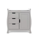 Obaby Stamford Luxe Sleigh 2 Piece Room Set - Warm Grey