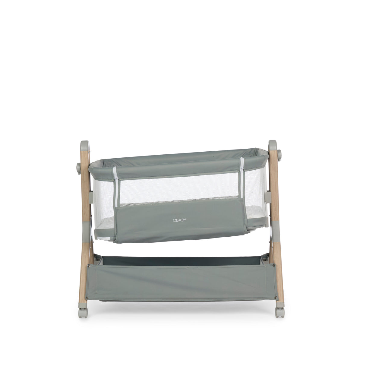 Obaby Cloud Bedside Crib - Sage