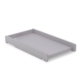 Obaby Grace Cot Bed, Cot Top Changer + Fibre Mattress - Warm Grey