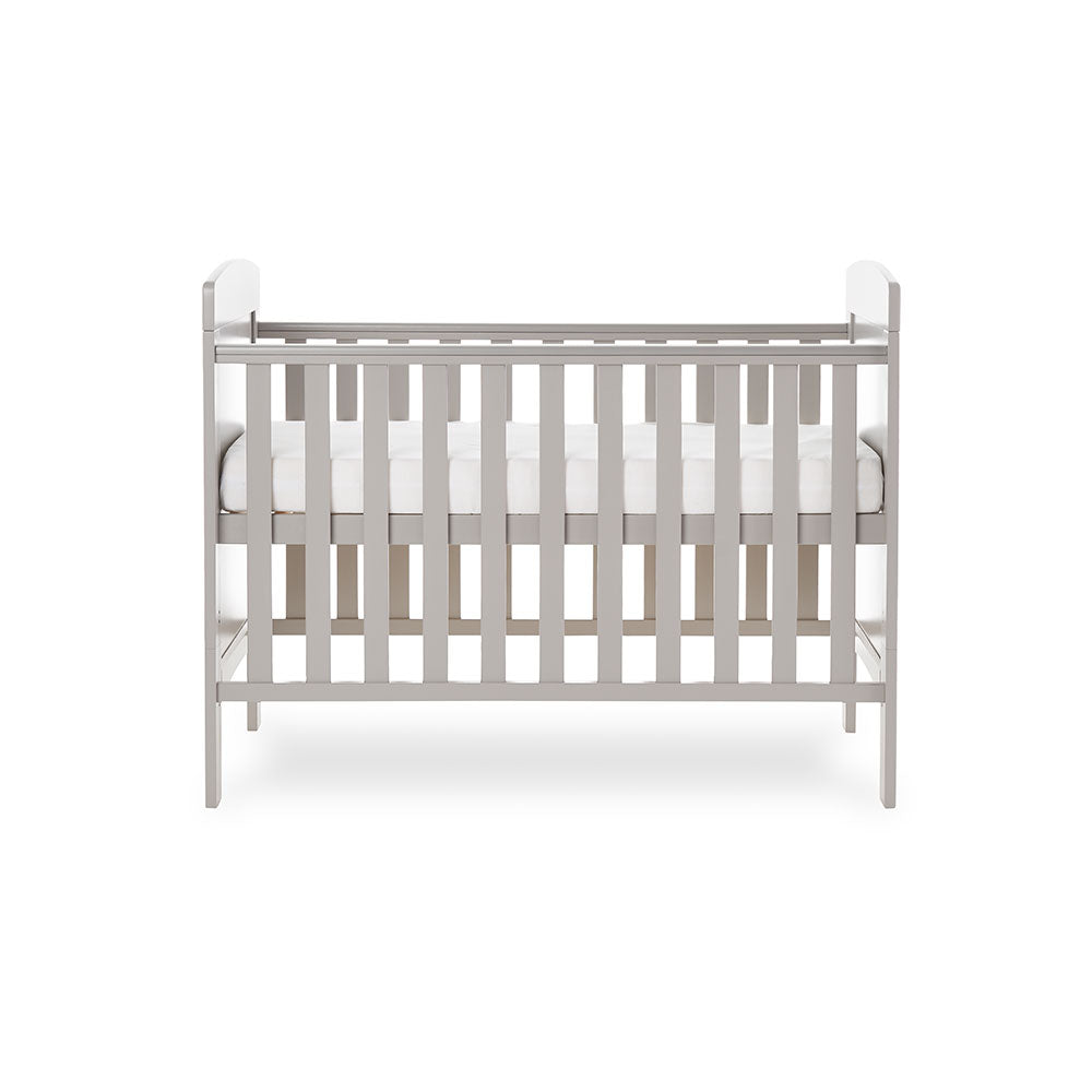Obaby Grace Mini Cot Bed - Warm Grey