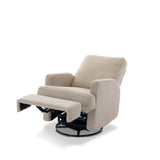 Obaby Madison Swivel Glider Recliner Chair - Teddy Fabric Truffle