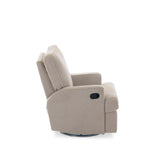 Obaby Madison Swivel Glider Recliner Chair - Teddy Fabric Truffle