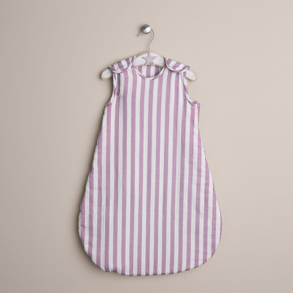 Obaby Sleeping Bag, New Born to Six Months - Berry Stripe