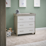 Obaby Nika 3 Piece Room Set - Grey Wash & White