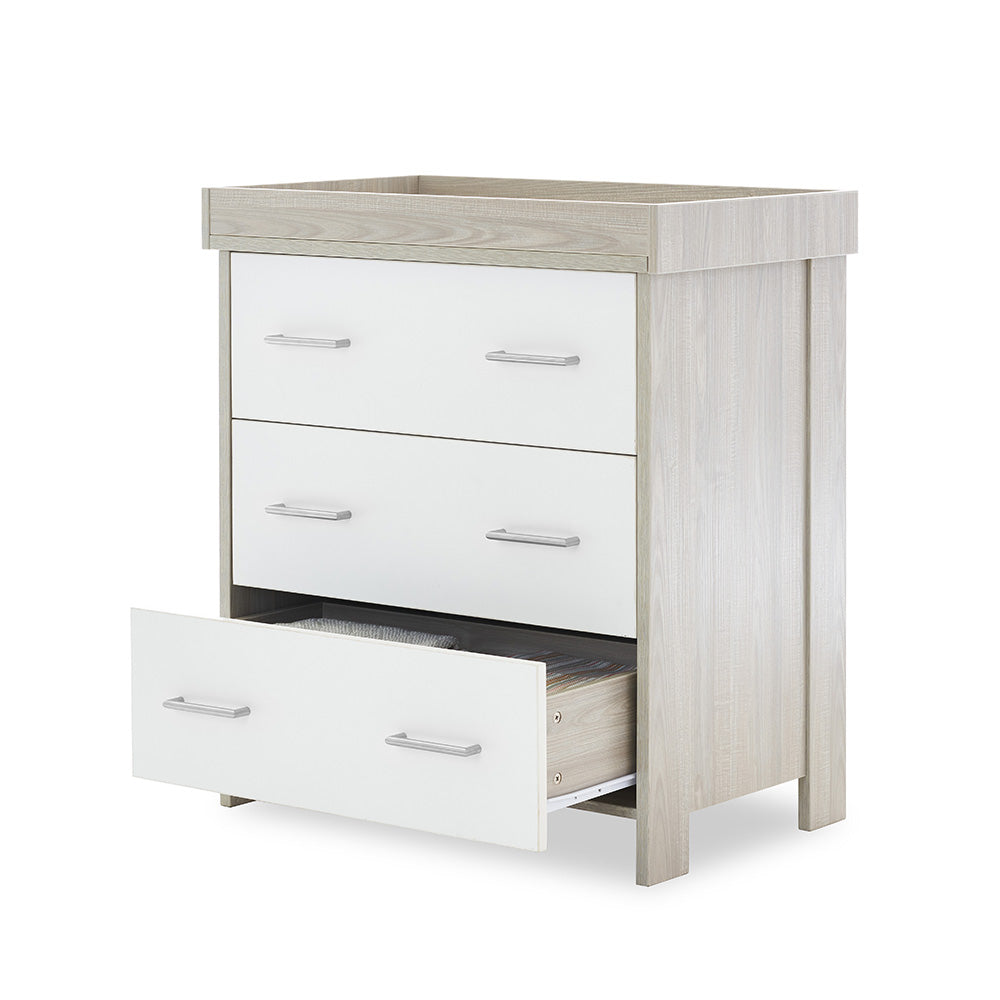 Obaby Nika Changing Unit - Grey Wash & White