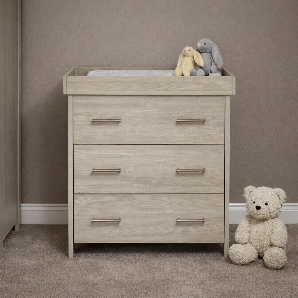 Obaby Nika 3 Piece Room Set - Grey Wash