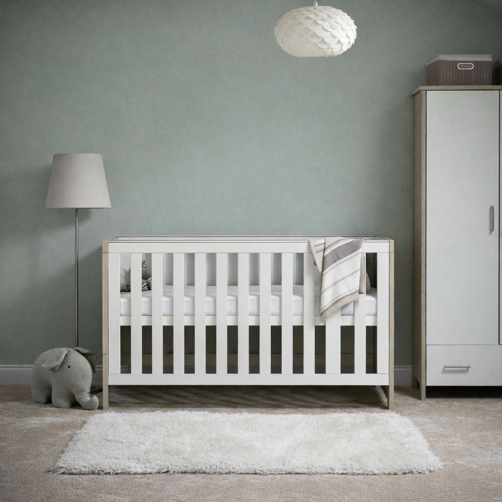 Obaby Nika 3 Piece Room Set - Grey Wash & White