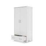 Obaby Nika Double Wardrobe - White Wash