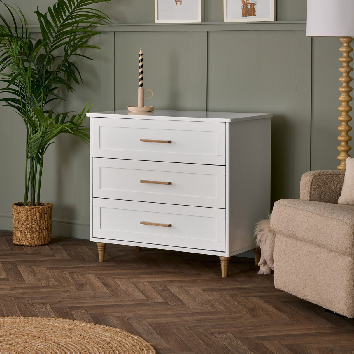Obaby Orla Changing Unit - White with Oak