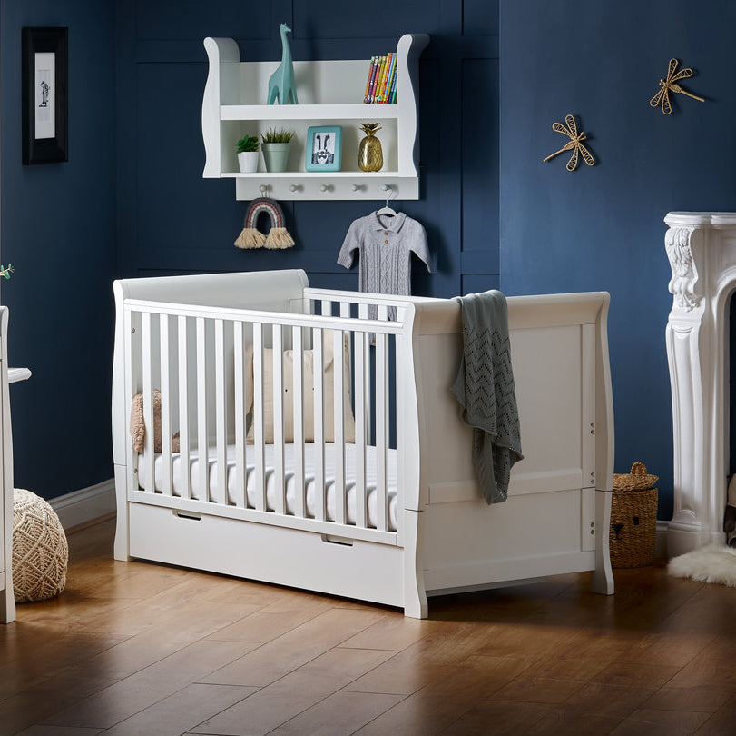 Obaby Stamford Classic Sleigh 2 Piece Room Set - White