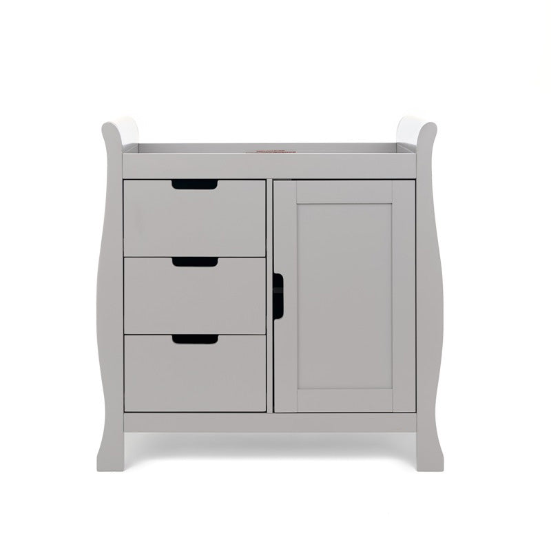Obaby Stamford Classic Sleigh 3 Piece Room Set - Warm Grey