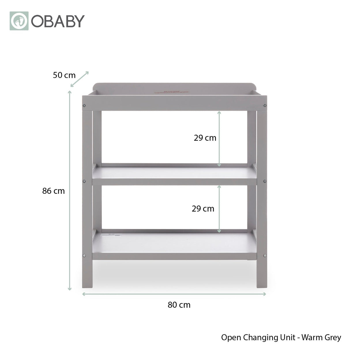 Obaby Grace 2 Piece Room Set - Warm Grey