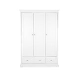 CuddleCo Beaumont Triple Wardrobe - White