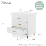 Obaby Orla Changing Unit - White with Oak