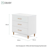 Obaby Orla Changing Unit - White with Oak
