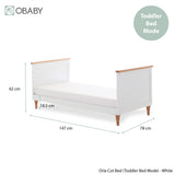 Obaby Orla 2 Piece Room Set - White with Oak