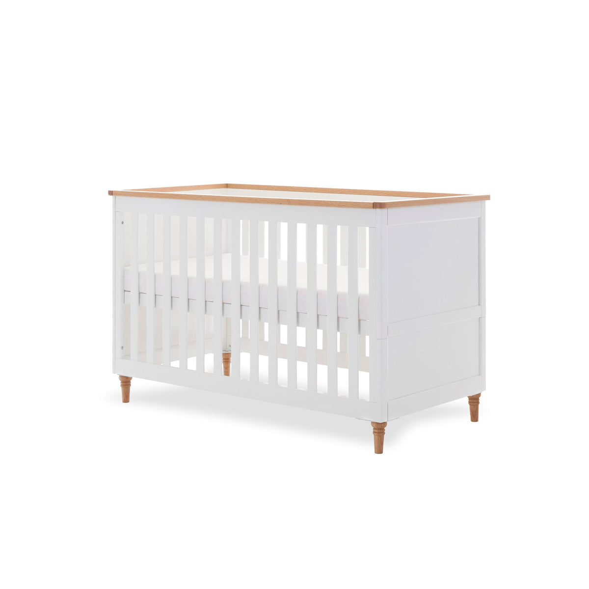 Obaby Orla Cot Bed - White with Oak