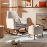 Tutti Bambini Oscar Luxe Rocking Chair & Footstool - Teddy Sage