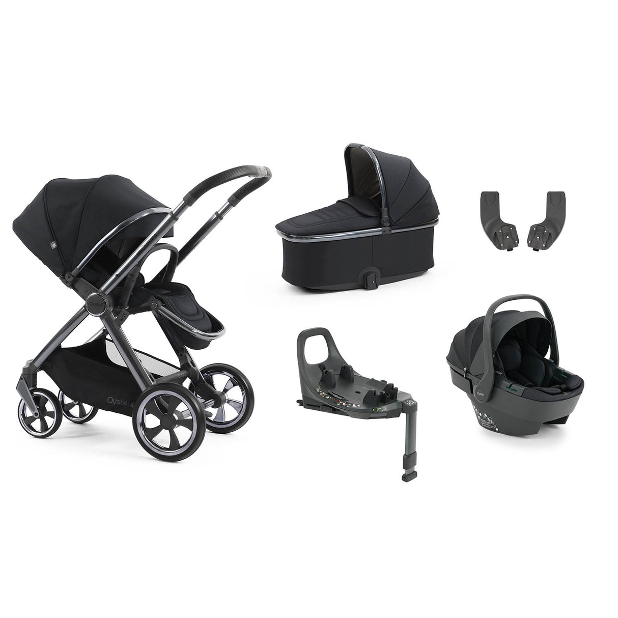 BabyStyle Oyster 4 Essential 5 Piece Capsule 360 Bundle - Carbonite
