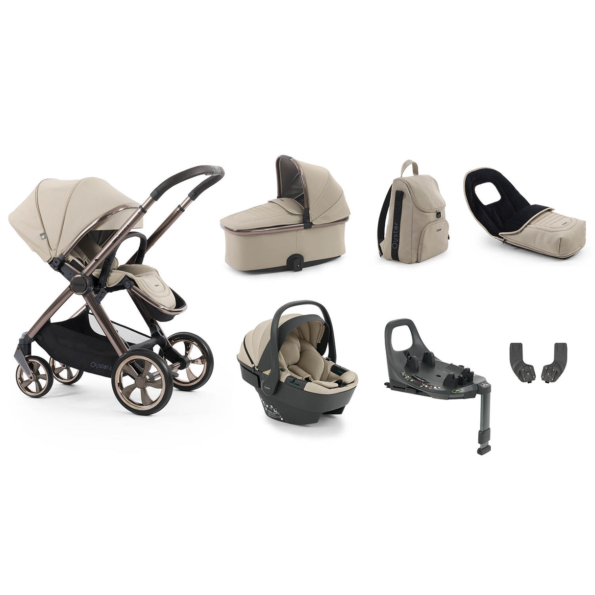 BabyStyle Oyster 4 Luxury 7 Piece Capsule 360 Bundle - Buttermilk