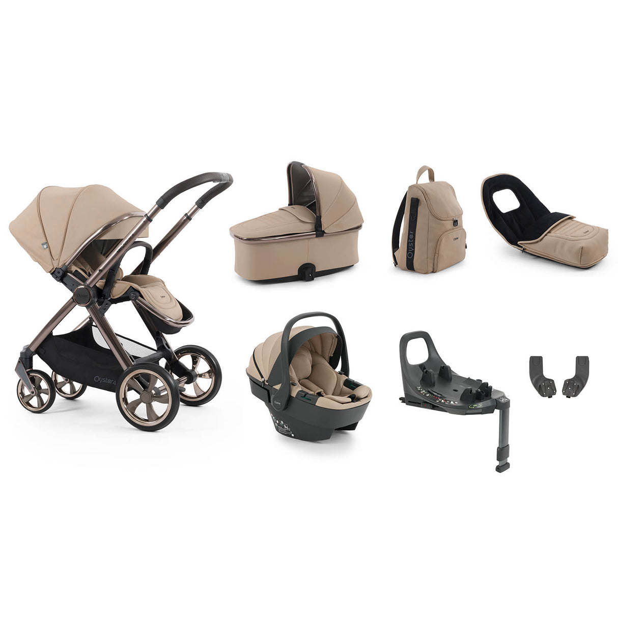 BabyStyle Oyster 4 Luxury 7 Piece Capsule 360 Bundle - Fawn