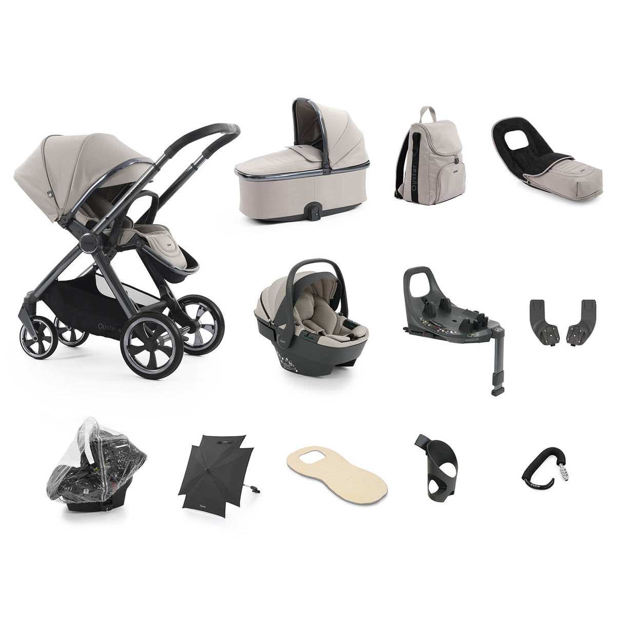 BabyStyle Oyster 4 Ultimate 12 Piece Capsule 360 Bundle - Stone