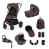 Oyster Vee Luxury Capsule 360 Travel System Bundle - Chocolate