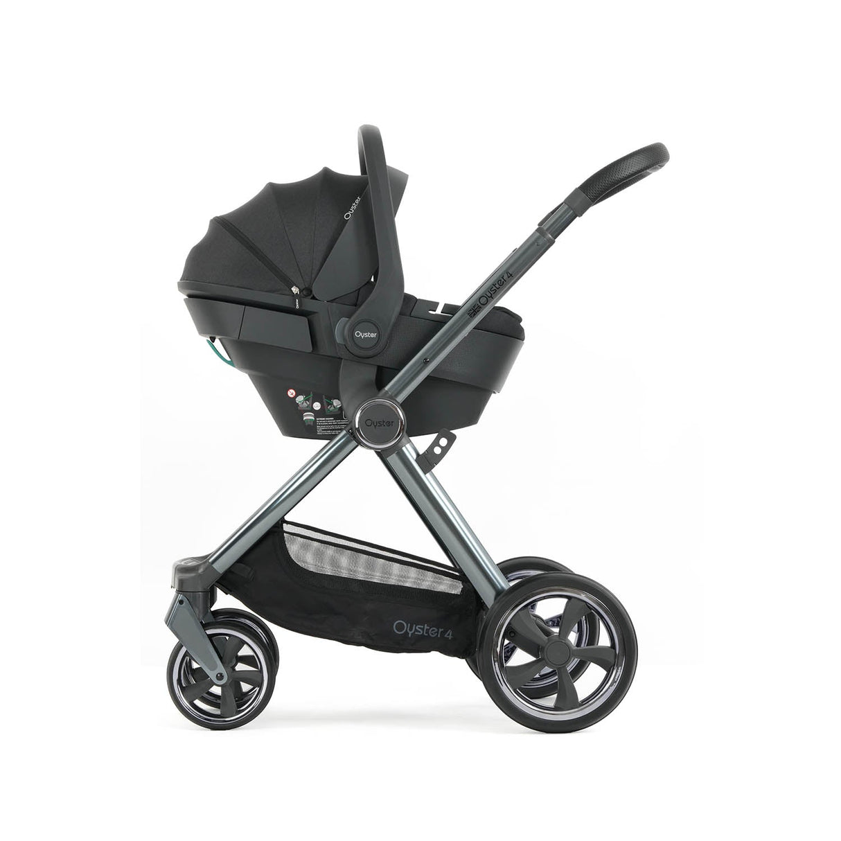 BabyStyle Oyster 4 Luxury 360 Car Seat & Nursery Essentials Bundle - Carbonite