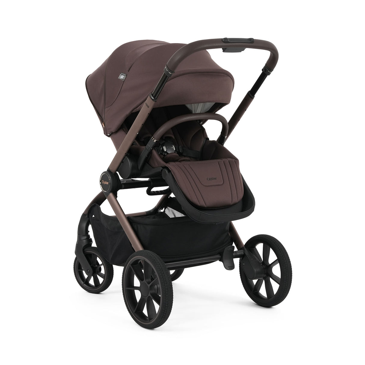 Oyster Vee Pushchair & Accessory Bundle - Chocolate