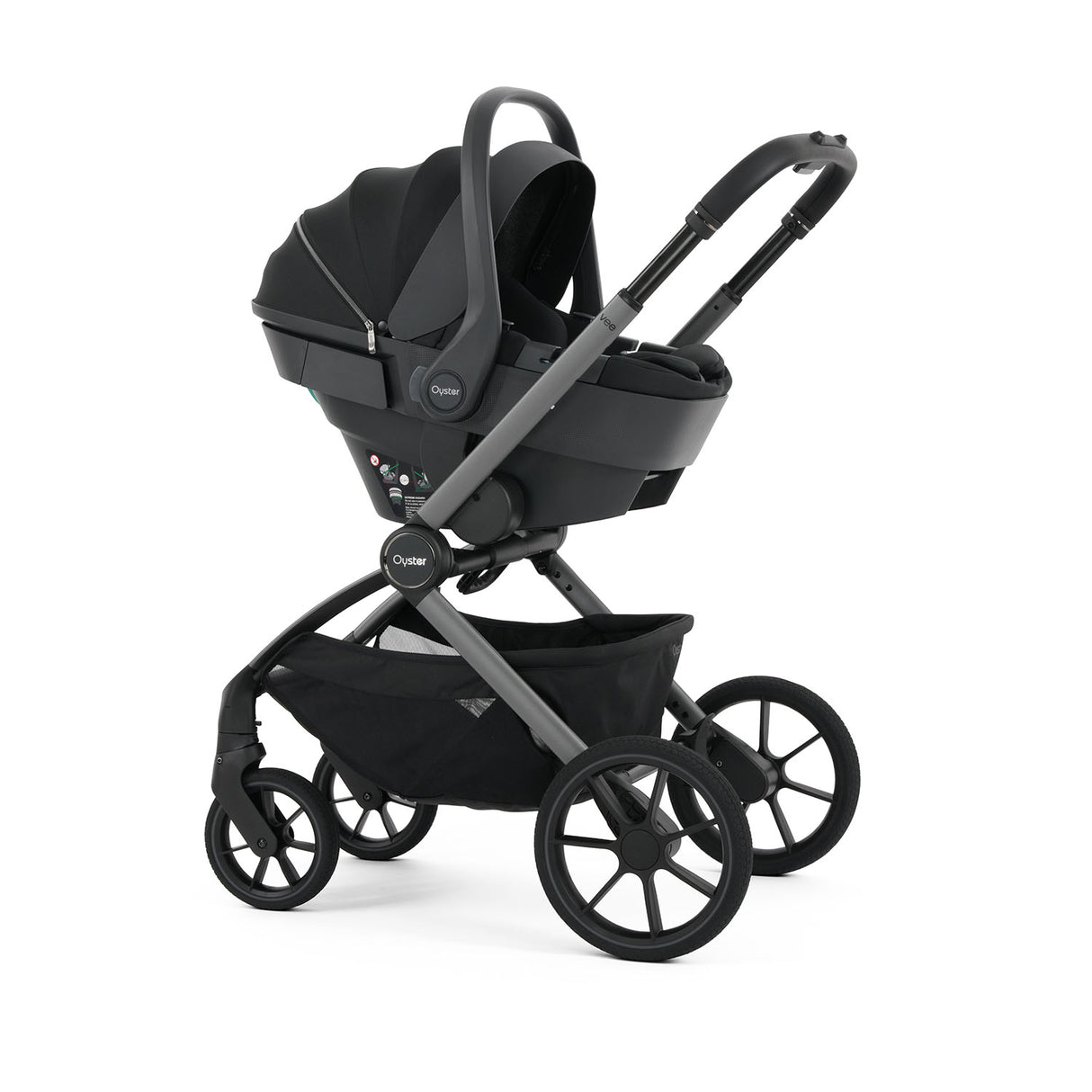 Oyster Vee Pushchair & Accessory Bundle - Liquorice
