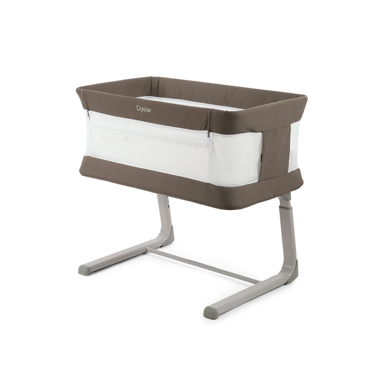 BabyStyle Oyster Home Wiggle Dropside Co-Sleeper Crib - Mink