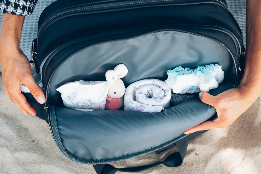 Baby Travel Crib Changing Bag - Chelsea Black - POD ®