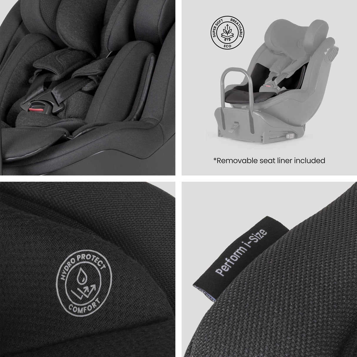 Silver Cross Perform Extended Rear-Facing (ERF) Car Seat - Iconic Black