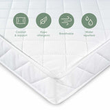 Tutti Bambini Pocket Sprung Cot Bed Mattress (70 x 140 cm) - White