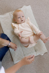 Gingham Sage Compact Travel Mat
