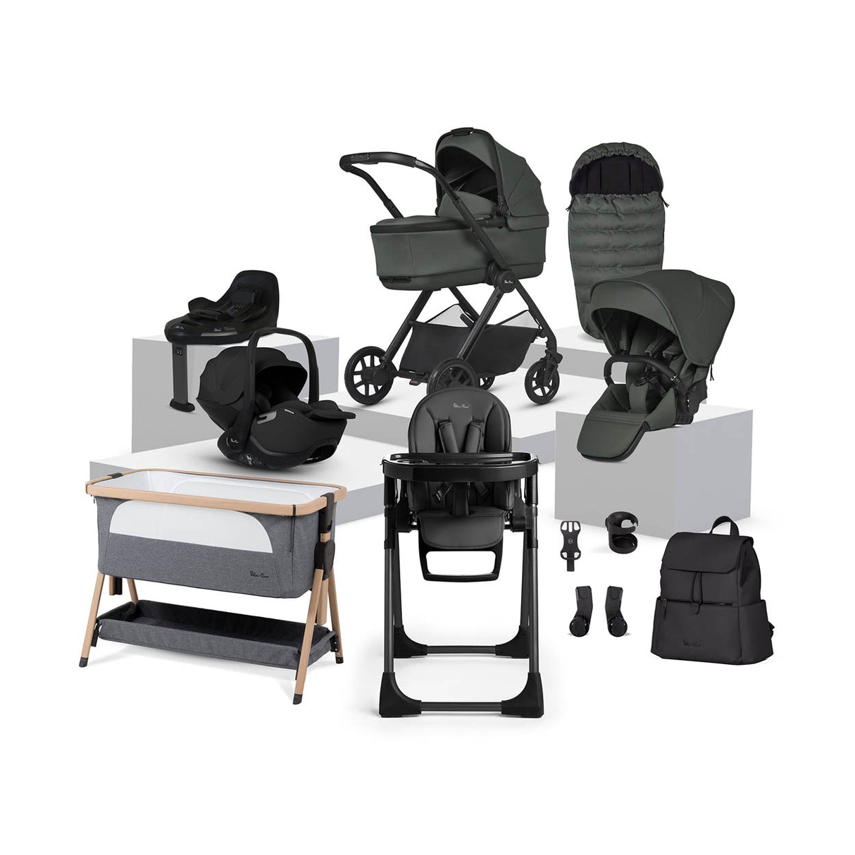Silver Cross Reef 2 Ultimate Accessory Baby Bundle - Pewter