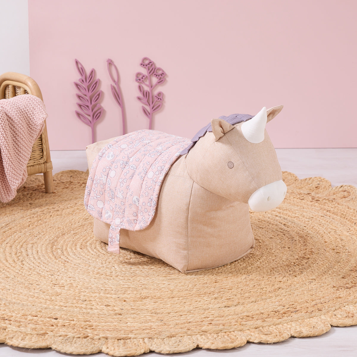 Tutti Bambini Ride-On Uma Unicorn Beanbag - Tiny Tails