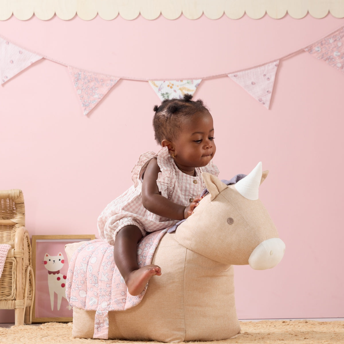 Tutti Bambini Ride-On Uma Unicorn Beanbag - Tiny Tails