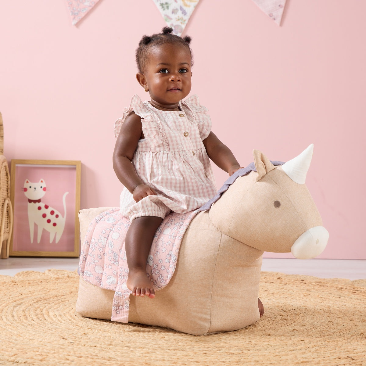 Tutti Bambini Ride-On Uma Unicorn Beanbag - Tiny Tails
