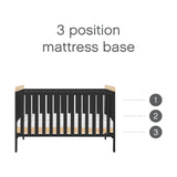 Tutti Bambini Rio 3 Piece Room Set - Honey Oak & Slate Grey