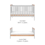 Tutti Bambini Rio 3 Piece Room Set - Honey Oak & Dove Grey