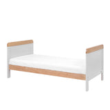 Tutti Bambini Rio Cot Bed with Cot Top Changer & Mattress - Dove Grey & Honey Oak