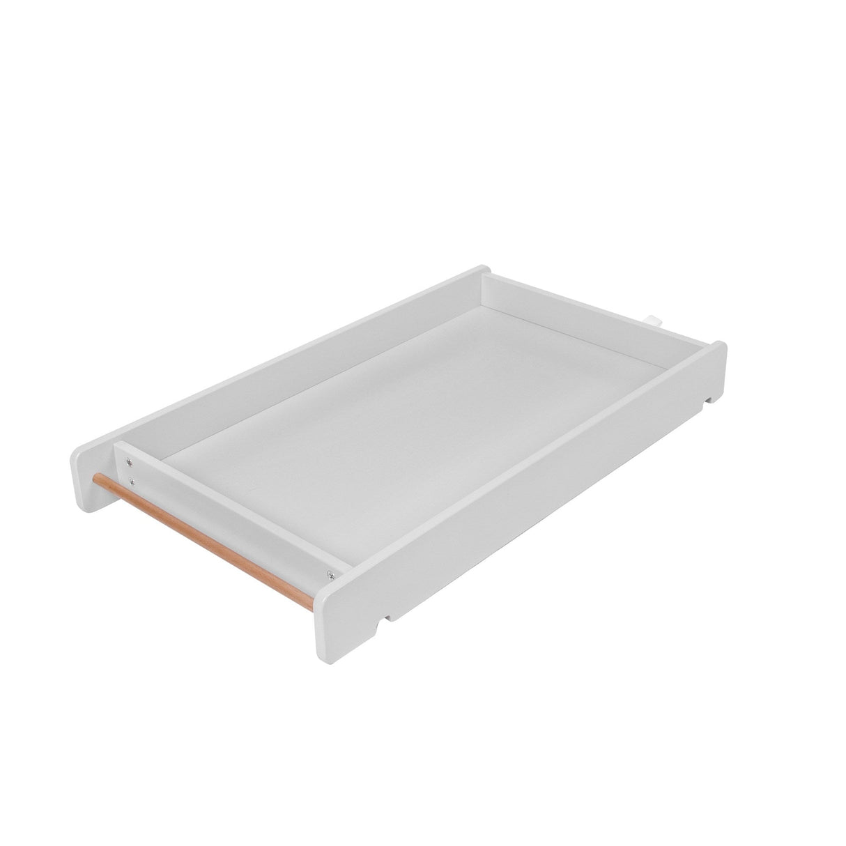 Tutti Bambini Rio Cot Bed with Cot Top Changer & Mattress - Dove Grey & Honey Oak